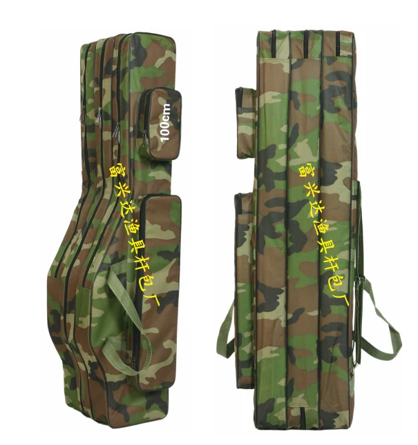 Buy Outdoor Camouflage Backpack Fishing Bag 100cm 120cm 130cm Fishing Rod Bag 3