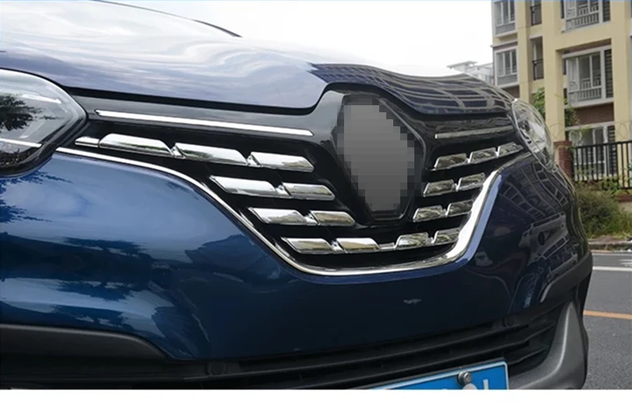 ABS передних уход за кожей лица решетка гриль декоративная крышка Накладка 7 шт./компл. яркий стиль для Renault Kadjar