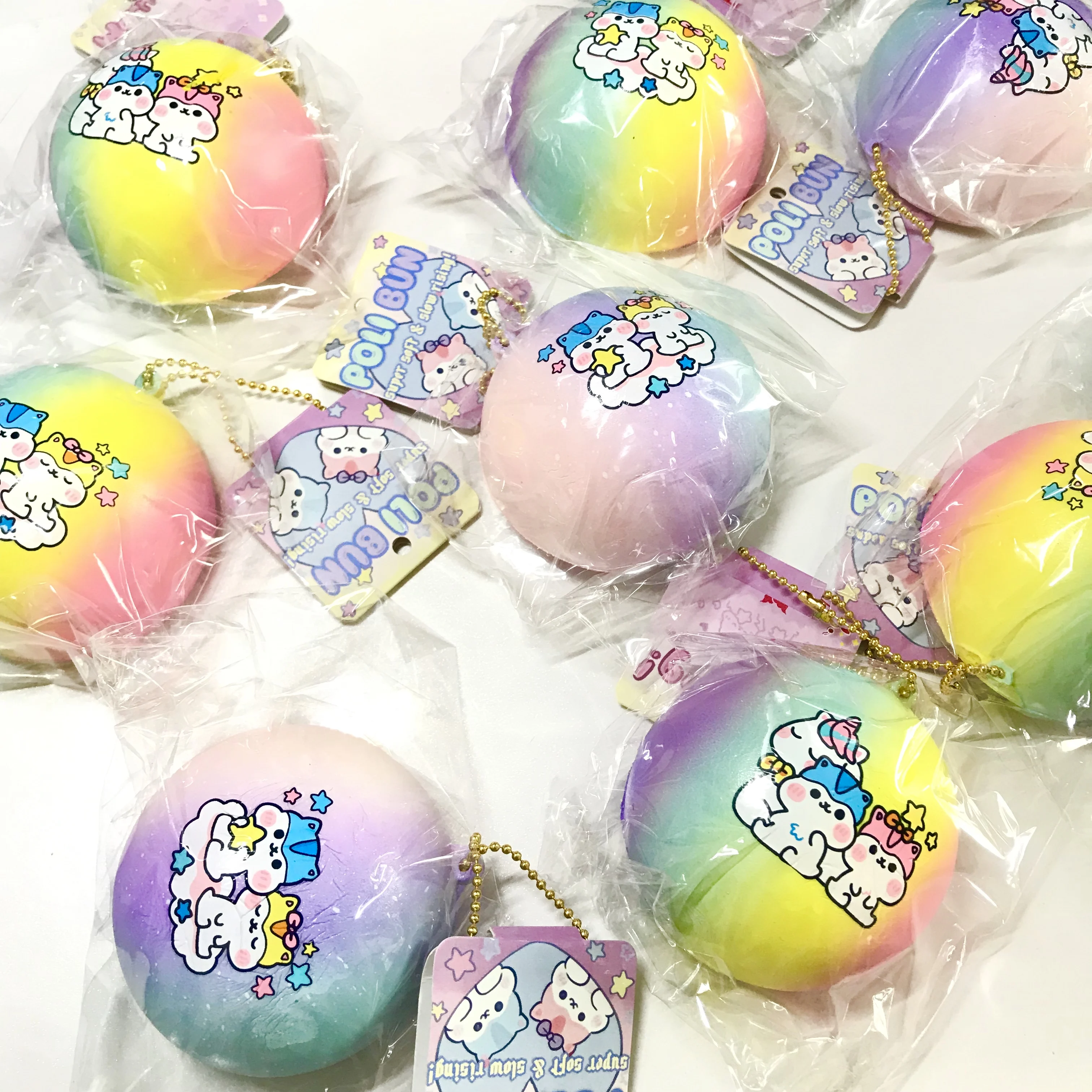 Популярная Подарочная игрушка poli bun squishy Slow Rising|Игрушки-эспандеры| |