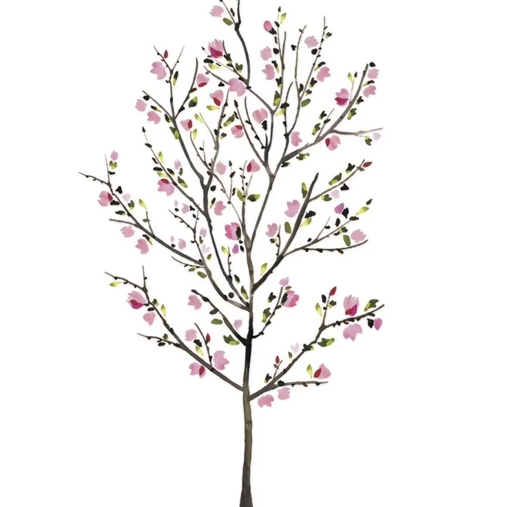 Roommates Baby Room Wall Decorative Pink Blossom Tree Giant Wall Decals (1)
