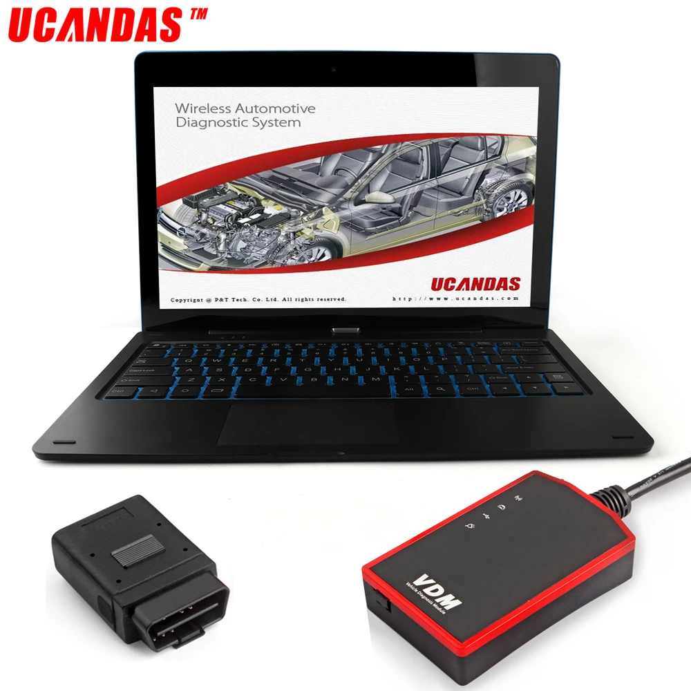 Ucandas VDM wi-fi-сканер полная система OBD2 автомобильный диагностический инструмент ABS SRS сброс масла 11 дюймов планшет на Windows OBD2 автомобильный сканер