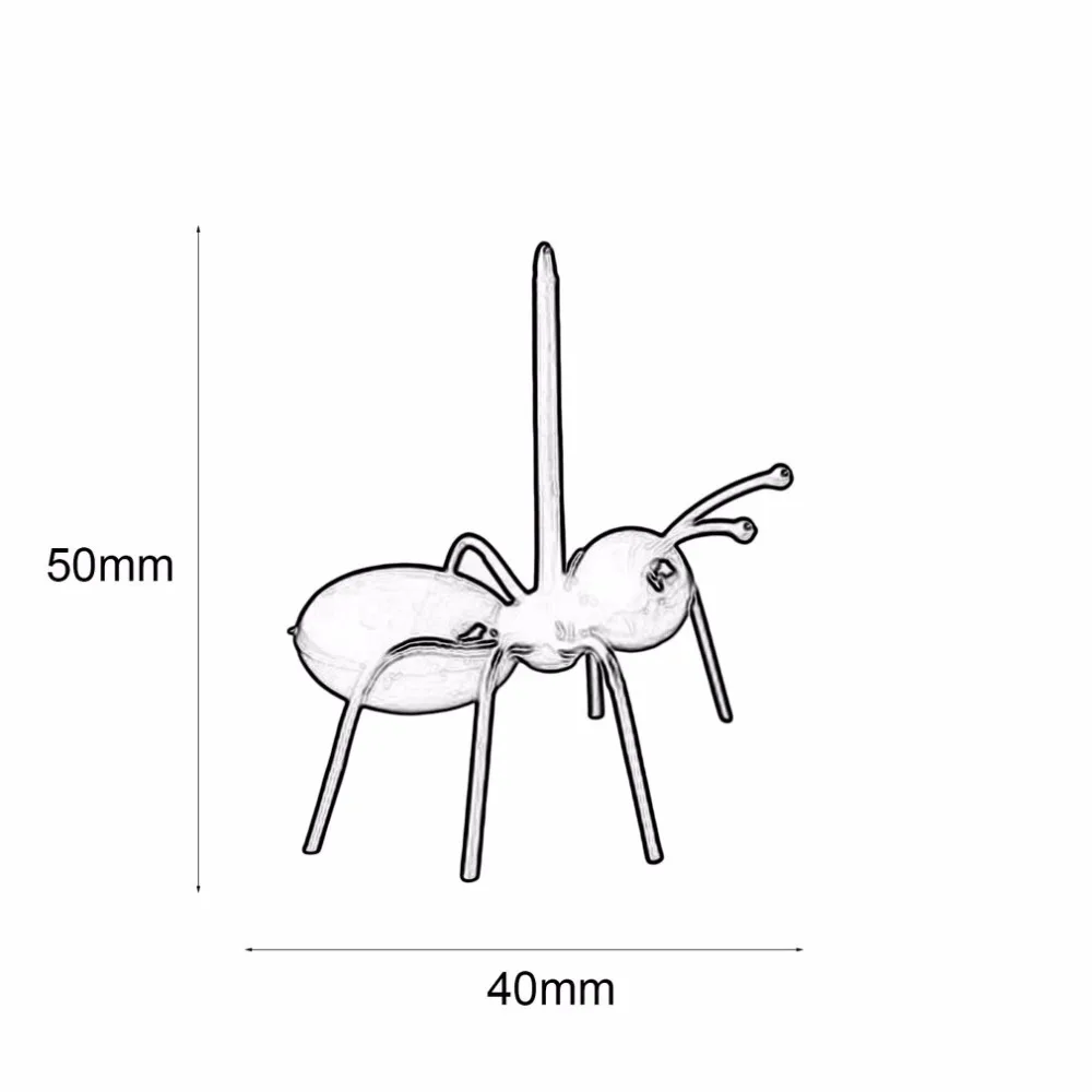 PREUP 12 шт. DIY Мини Cos вилка для фруктов в форме муравья пластиковые украшения кухонный бар детский десерт столовый прибор-вилки животных шпажка для еды муравей зубочистка