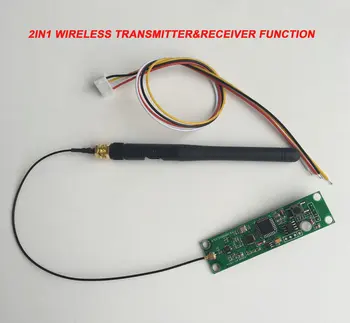

10pcs/LOT 2.4GHZ 2in1 Stage Wireless Receiver&Transmitter DMX512 PCB Modules Board With Antenna LED Controller Transmitter