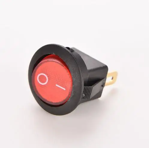 

1PC 16A 12V Light ON-OFF SPST Round Button Dot Boat Car Auto Rocker Switch Red