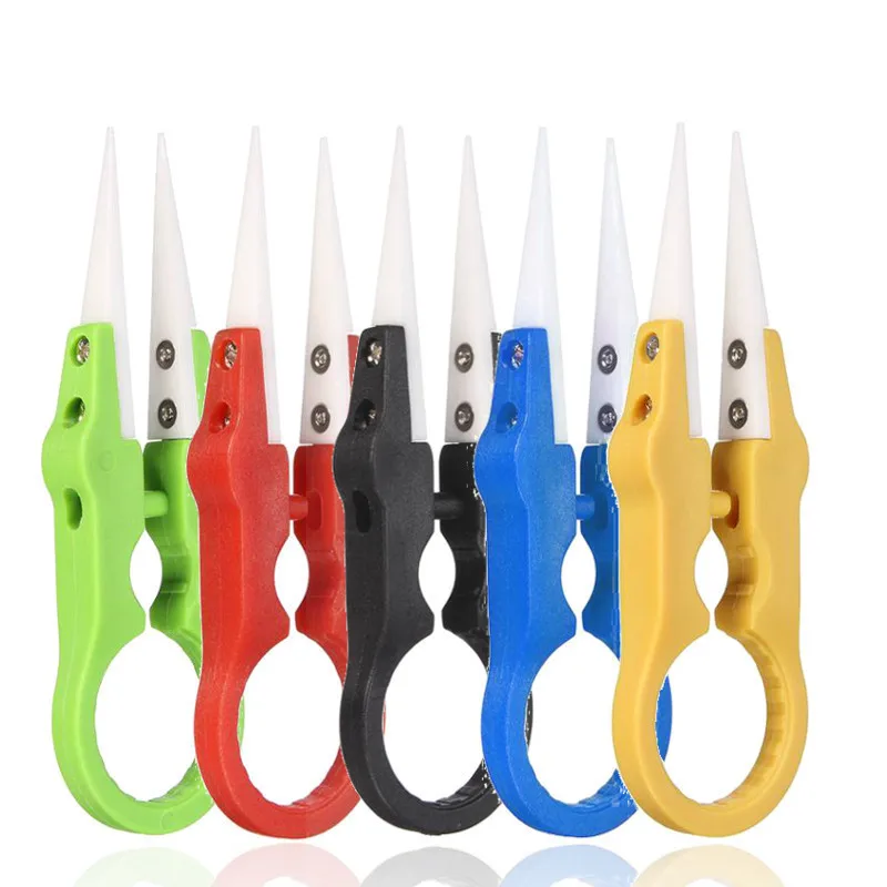 

Heat Resistance Pointed Tip Pliers Ceramic Tweezers Electronic Cigarette Smoke Special Clip Color Random Cigarette DIY Atomizer
