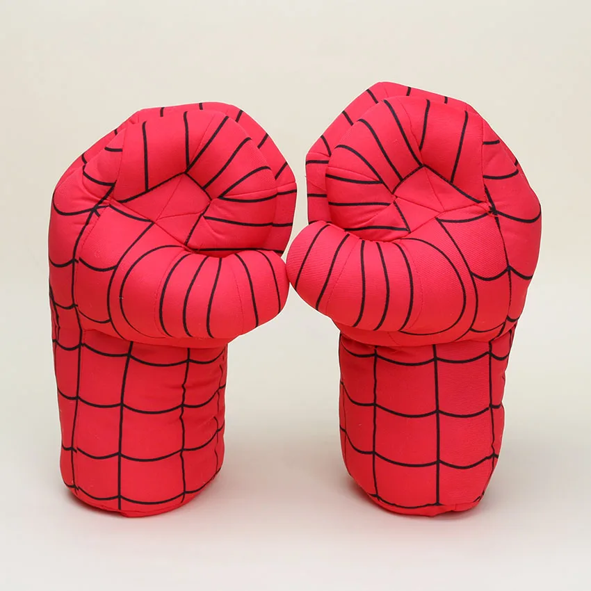 10 дюймов горячая Распродажа перчатки невероятные Hulk Smash руки Человек-паук плюшевые перчатки игрушечный Рисунок Игрушки