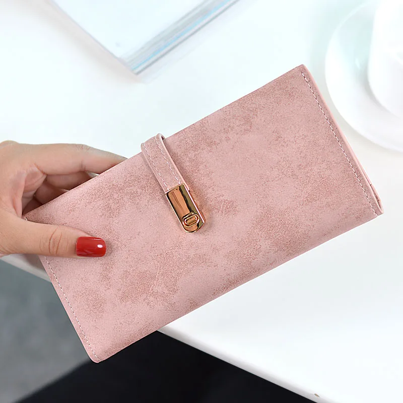 

2019 New Women Long Pu Leather Wallet Zipper Clutch Coin Purse Ladies Brand Card Holder Purse Clutch Handbags Carteira Feminina