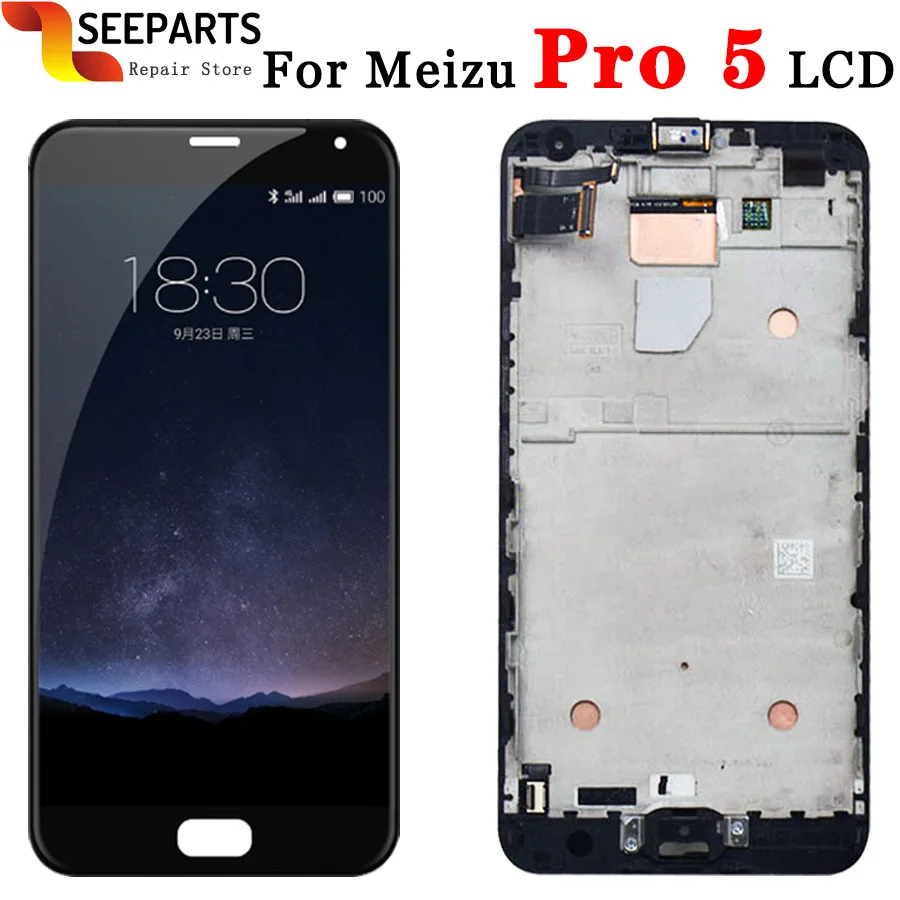100% тестирование 1920*1080 Для Meizu pro 5 ЖК-дисплей Дисплей Сенсорный экран Digitizer