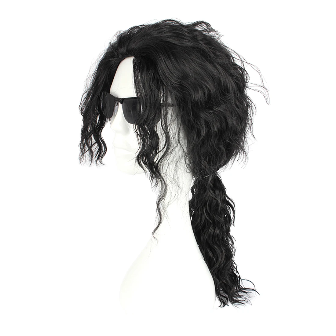Майкл Джексон COS волосы Мужской Король MJ Черный Мода Красивый кудрявые для косплея Hairwear Хэллоуин и Рождество для мужчин и женщин