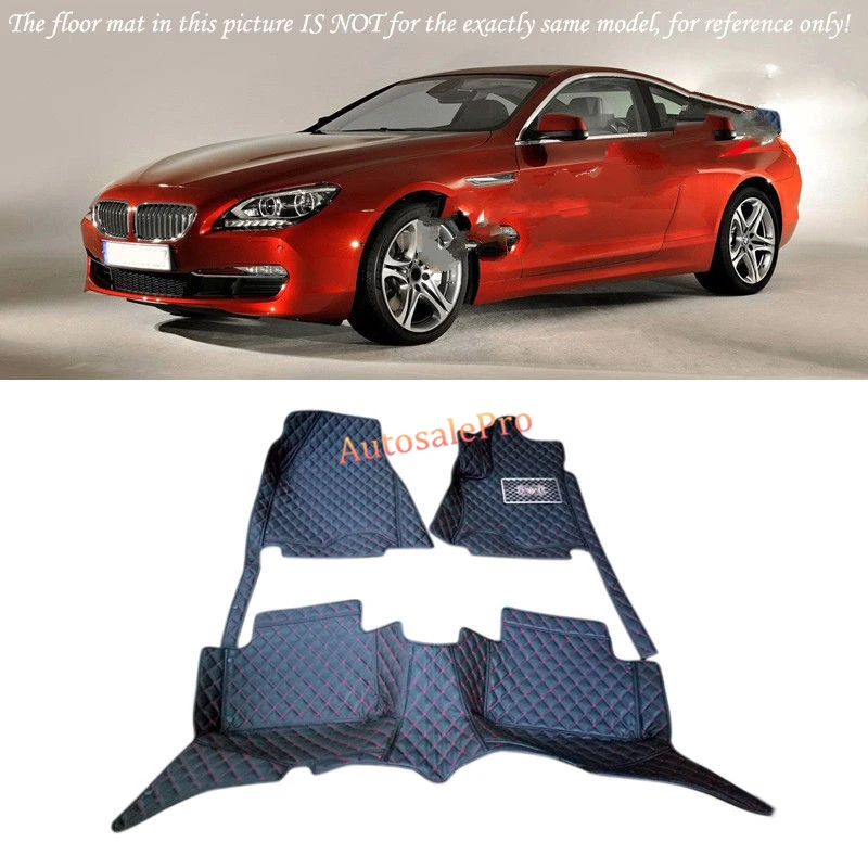 

For BMW 6 Series F12 2012 2013 2014 2015 Right & Left Hand Drive Black Front Rear Floor Mat Carpets Pad cover