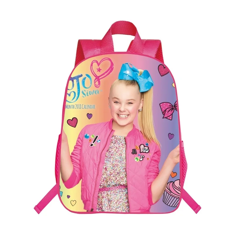 Высококачественный розовый рюкзак Jojo Siwa школьные сумки для студентов Модный