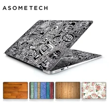 Деревянный цветок зерна кожи ноутбука наклейка для Apple Macbook Air Pro retina 11 12 13 15 дюймов Mac US клавиатура защитная крышка