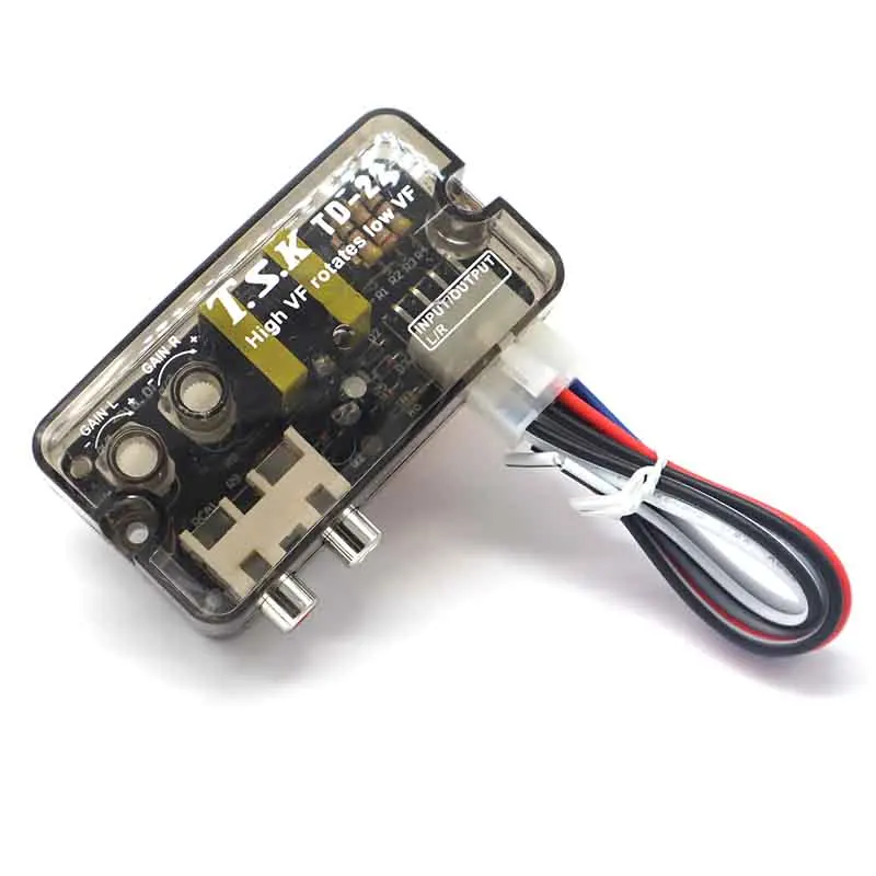 

High to Low Frequency 12V With Delay RCA Line Level Black Converter Adaptor TSK TD-22 Car Speaker Tweeters
