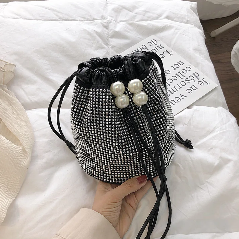

2019 Fashion Bucket Bag Women's Crossbody Bags Beach Handbag Weave Portable Shoulder Messenger Bag