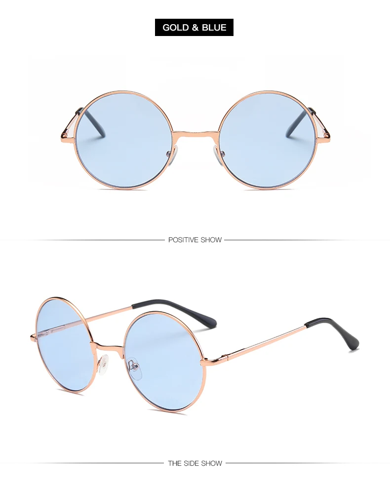 Мужские солнцезащитные очки в стиле ретро, мужские зеркальные очки, цветные морские линзы, солнцезащитные очки, круглые солнцезащитные очки, флуоресцентные солнцезащитные очки