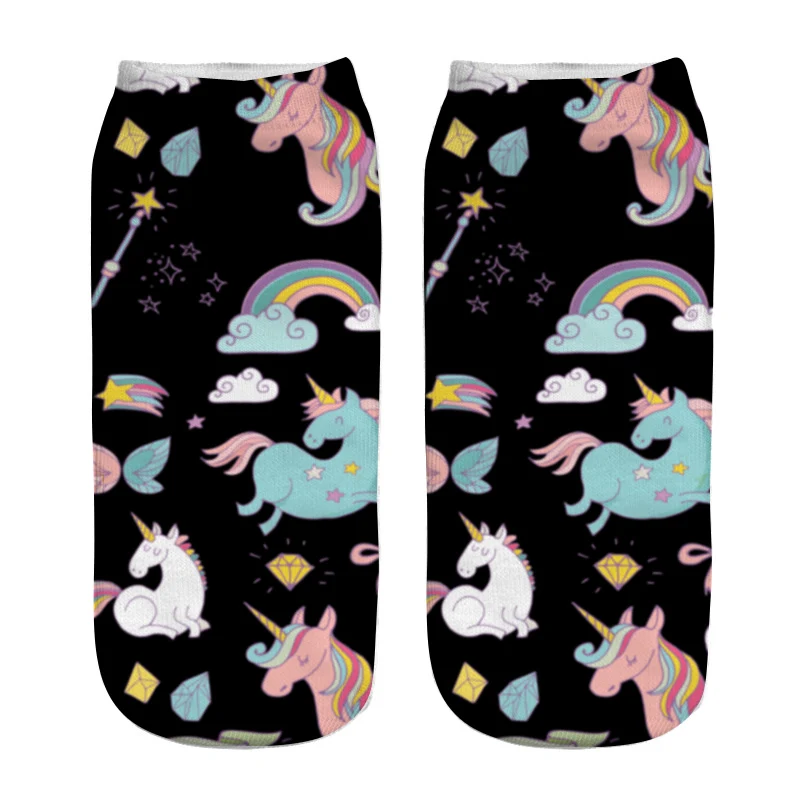 3D Printed Unicorn Womens Socks -Unicorn Fashion