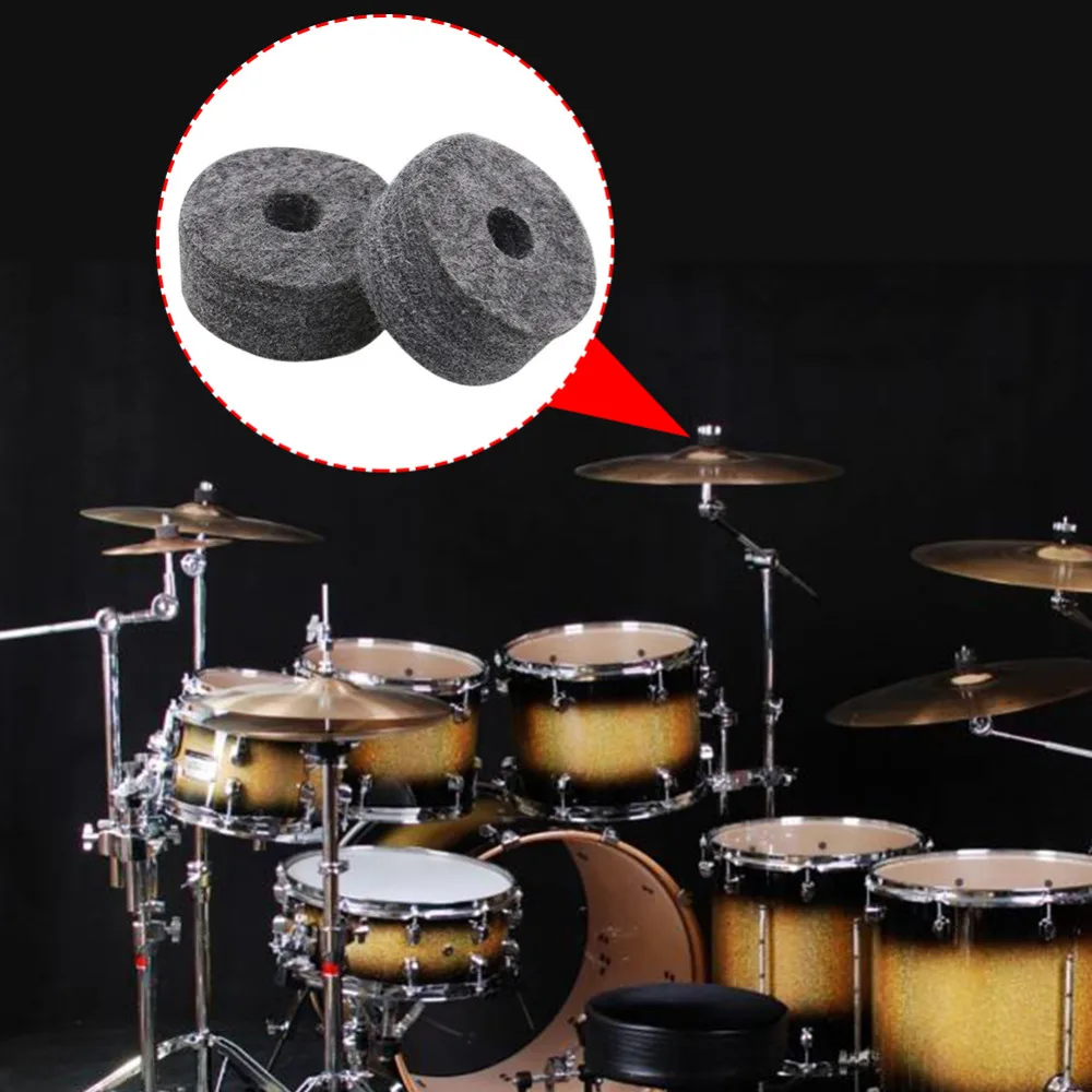 Buy 10 PCS Drum Kit Cymbal Felt Pads Percussion