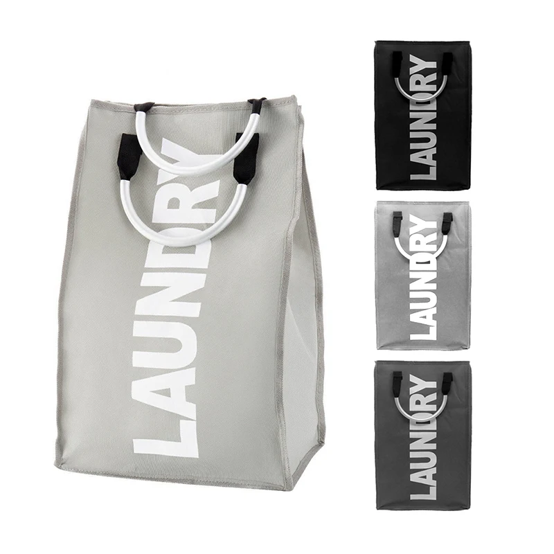 جديد سلة الغسيل القذرة صندوق تخزين ملابس سلة تعوق طوي أكسفورد القماش سلة الغسيل سلة للماء في الحمام