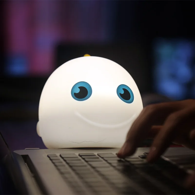 

7 Colors Changed Cartoon Cute Marine fish USB Charging Light Soft Table Lamp Home Decor for Kids Touch Control Night light
