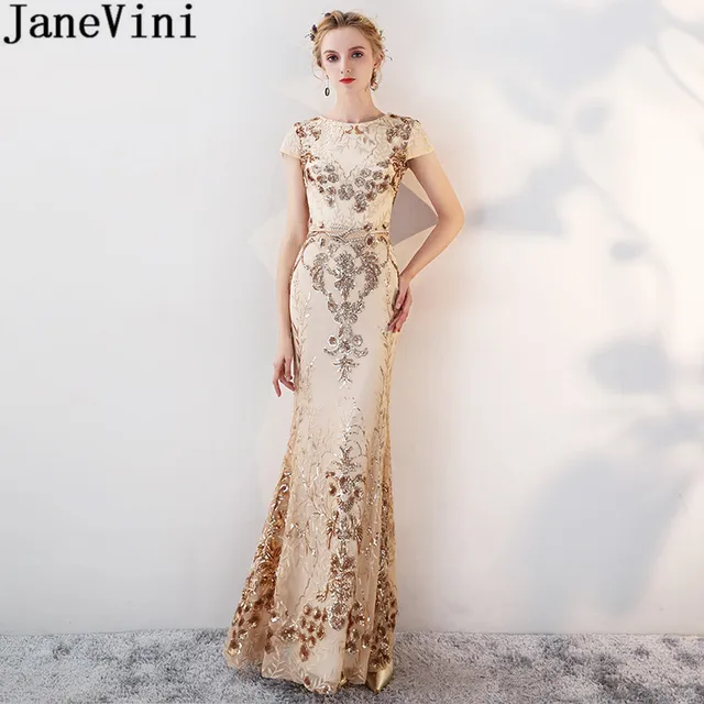 Gold Lace Bridesmaid Dresses