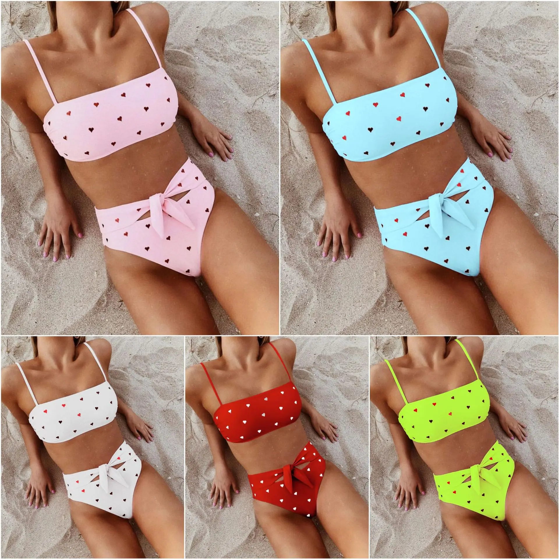 

Bikini Strapless Swimwear Women Solid 6 Color Swimsuit $4.27Per Piece New Item Sexy Off Shoulder Bathing Suit