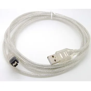 

Free shipping 4feet USB usb2.0 Data cable Firewire IEEE 1394 for MINI DV HDV camcorder to edit pc Free shippingnew