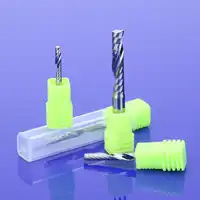 5 個 5 ミリメートルシングルフルートスパイラルカッター 3A 最高品質の CNC エンドミル超硬ルータービットアクリル PVC MDF フライスカッター