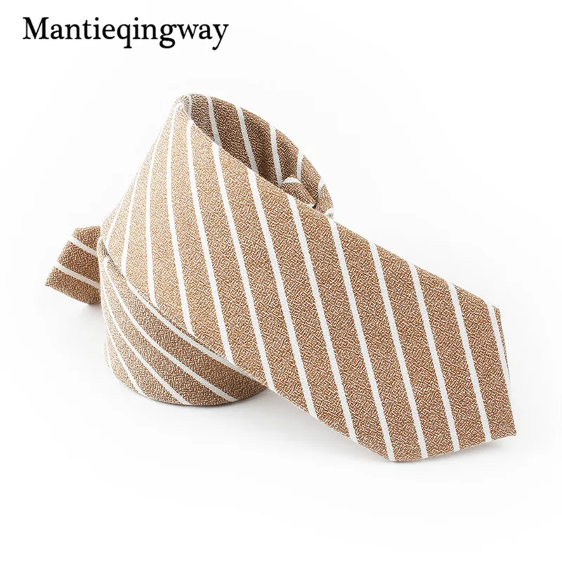 Mantieqingway 6 см Мужская праздничная одежда Бизнес костюм галстук 6 см Тощий шеи Галстуки мода полосатый галстук черный галстук лук галстуки для