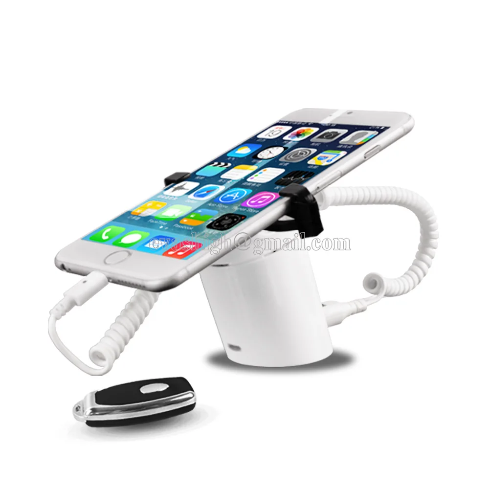 

Mobile Phone Security Display Stand Wireless Infrared Remote Control Alarm System Holder Cellphone Retail AntiTheft With Bracket