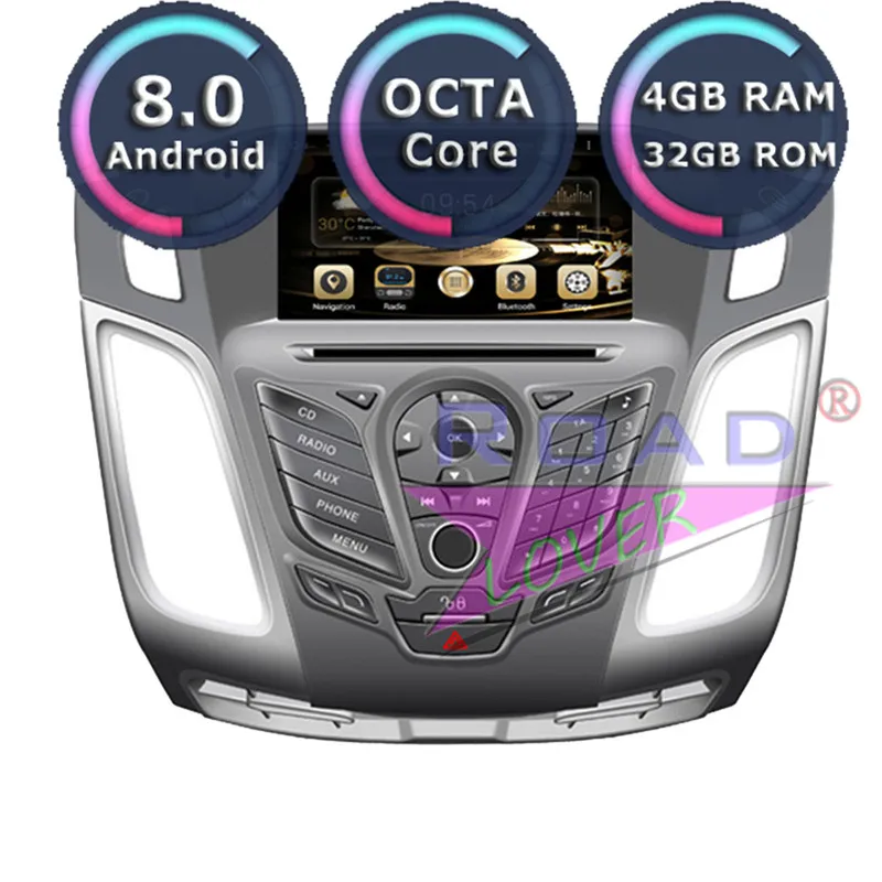 Автомобильный мультимедийный DVD плеер Roadlover Android 8 0 радио для Ford Focus 2012 стерео GPS