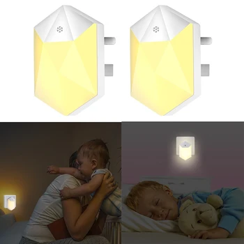 

Night Light Warm White LED Night Lights Auto Dusk Dawn Sensor Hallway Bedroom Kitchen Bathroom Stairway Energy Efficient Compact