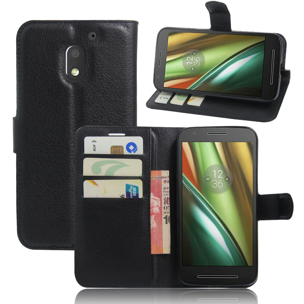 Buy CYBORIS for Motorola Moto E3 Case Wallet Leather