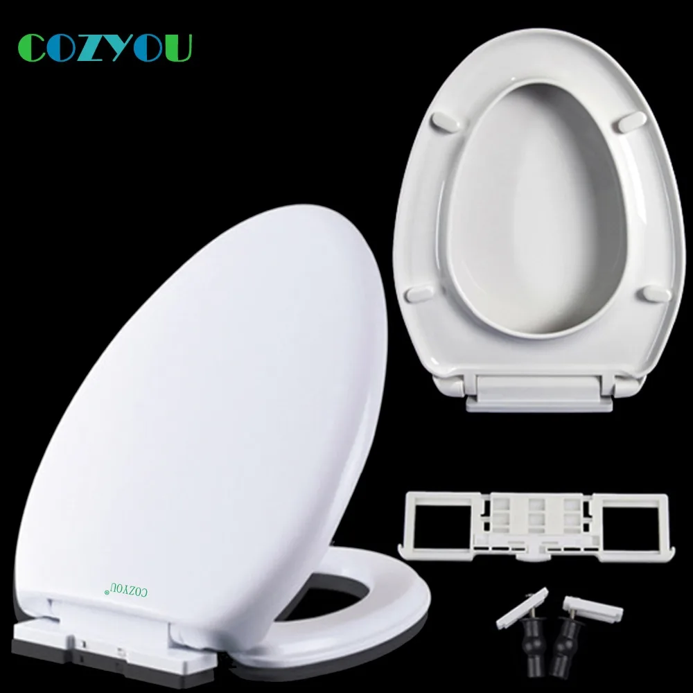 COZYOU PP сиденье для унитаза V Форма медленное закрытие выше установленная