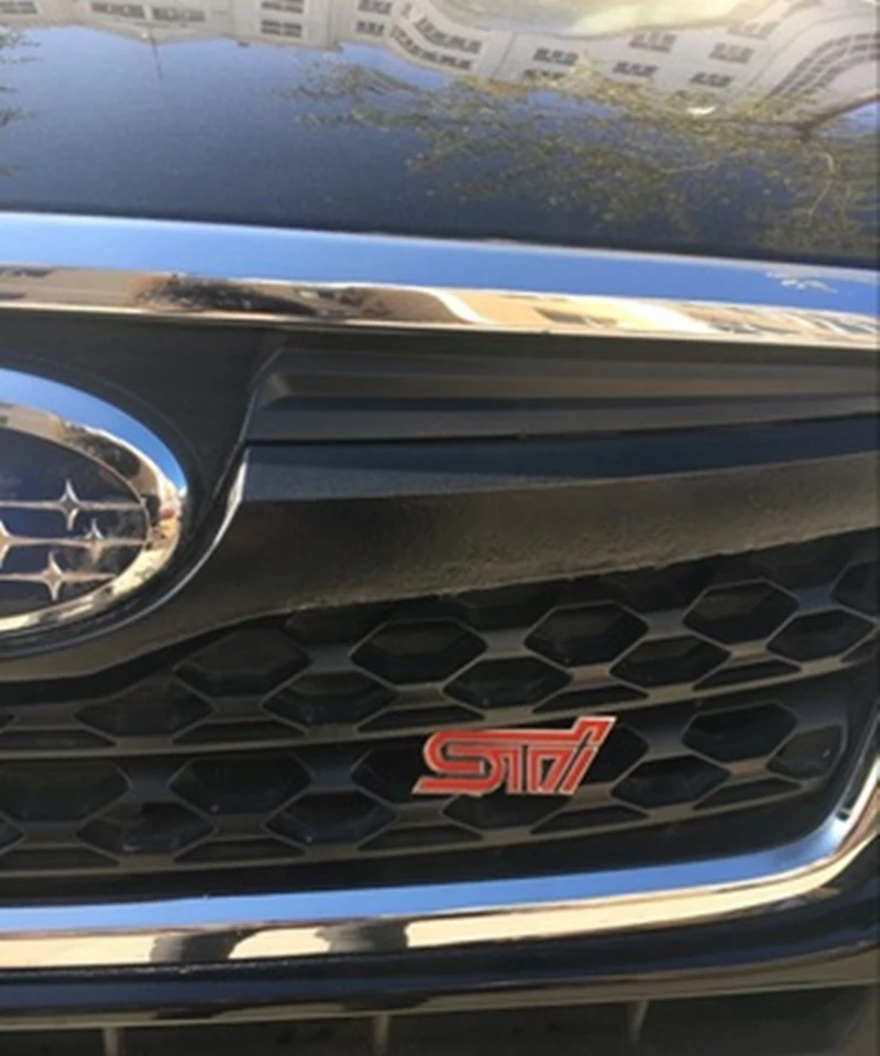Metal 3D Car Styling STI Front Grille Sticker Car Head Grill Emblem Badge for Subaru XV Legacy Forester Impreza STI WRX Metal 3D Car Styling STI Front Grille Sticker Car Head Grill Emblem Badge for Subaru XV Legacy Forester Impreza STI WRX
