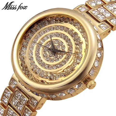 Pulseira de Relógio para Mulheres de Prata Relógios de Pulso para Mulheres 2020 de Ouro de Luxo Missfox Senhorita Marca Casual Mulheres Relógios Orologi Donna Fox