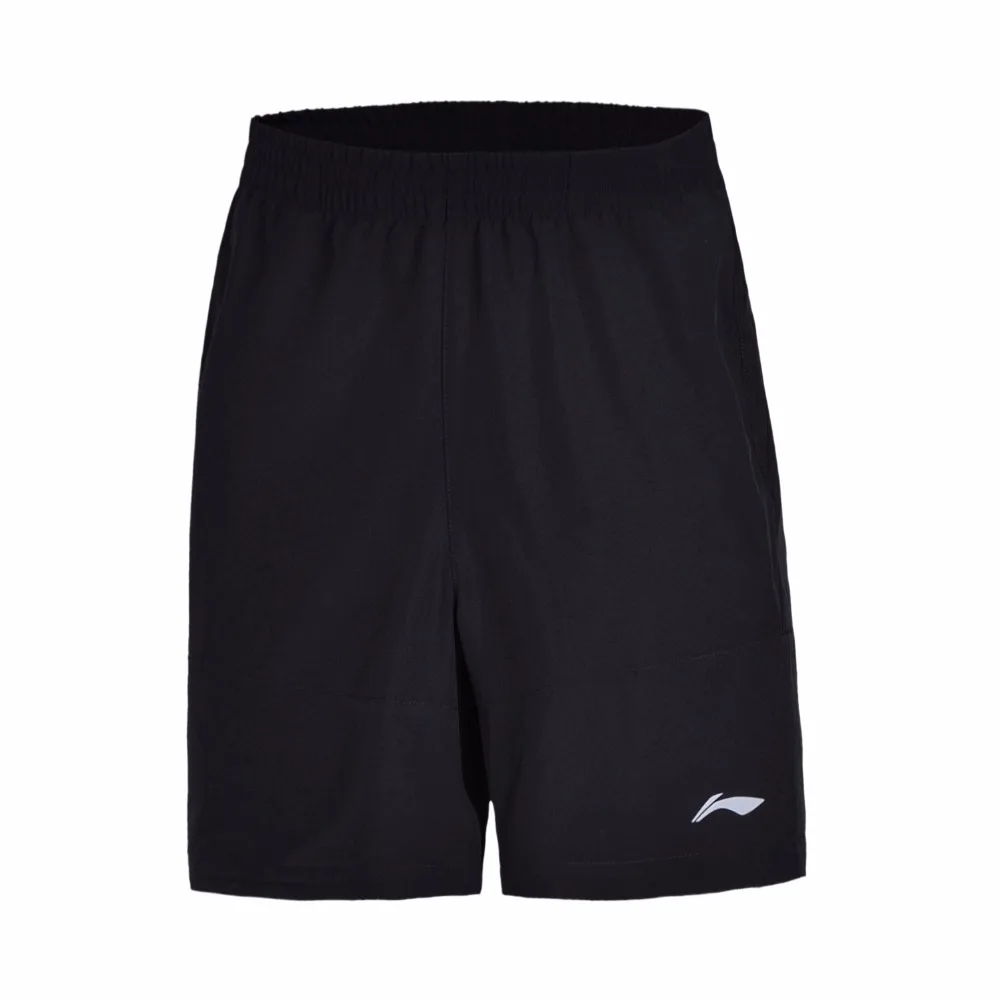 Li Ning мужские шорты для бега сухой погоды обычная посадка 91.1% полиэстер 8.9%