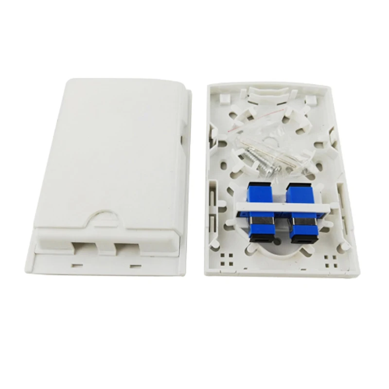 

10PCS indoor use Wall Mount Box Sliding box 2 core / port FTTH terminal Fiber Optic Distribution Box