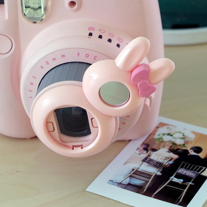 Cute Rabbit Close-up Lens Selfie Self Portrait Mirror For Fuji Fujifilm Instax Mini 7S88+ Instant Camera Accessories (6)