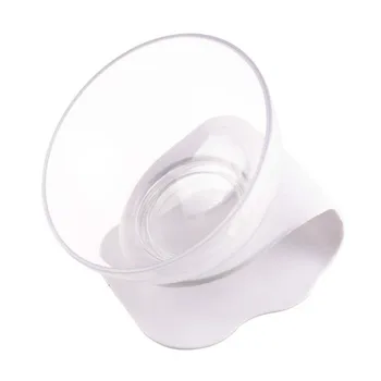 

Tilt Simple Plastic Pet Cat Dog Bowl Feeder French Bulldog Teddy Pitbull Transparent Food Container Terrier Pet Supplies