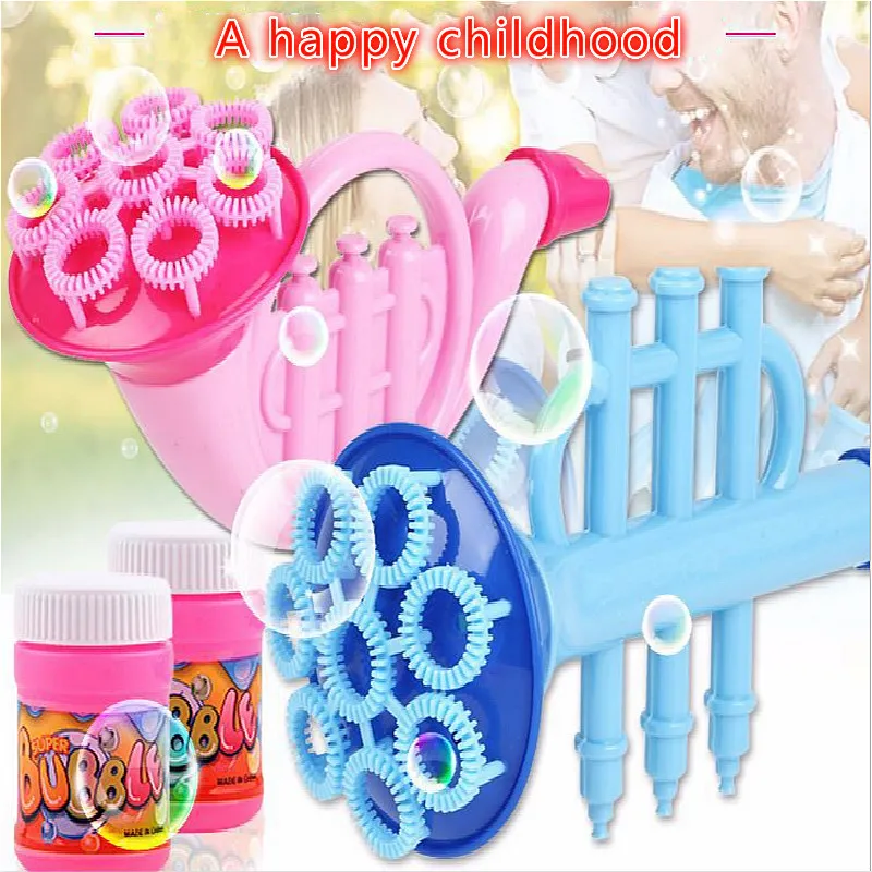 

High Qualitity Random Color Water Blowing Toys Bubble Soap Bubble Blower Outdoor Kids Child Toys New Creative Children's Gifts