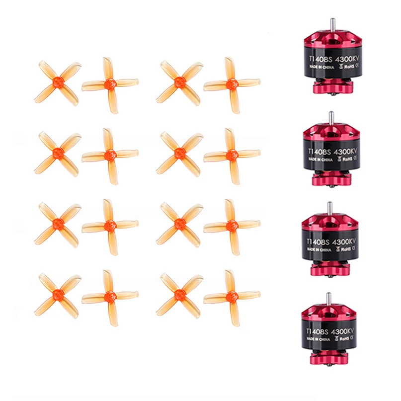 

GEMFAN 2036 Propeller Props with Tachyon T1408S 1408S 4300KV 2-6S / 5400KV 2-4S Brushless Motor for FPV Racer Drone