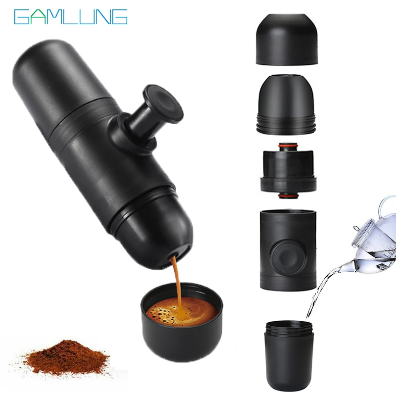 Mini Espresso Maker Portable Compact Manual Coffee Maker Hand Operated