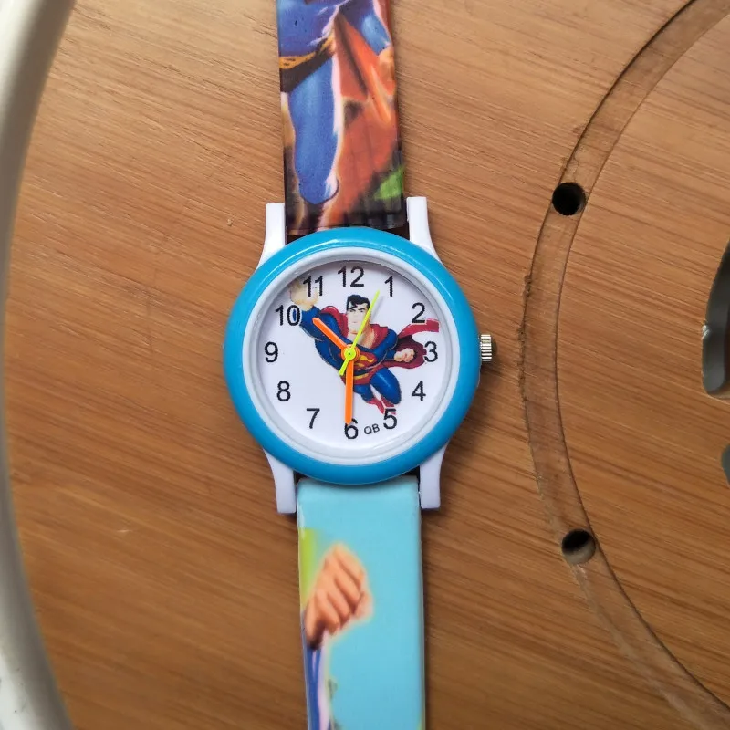 Printed strap Super hero Children s Watch waterproof Kids Watches Student Clocks Child Quartz Watches for 3