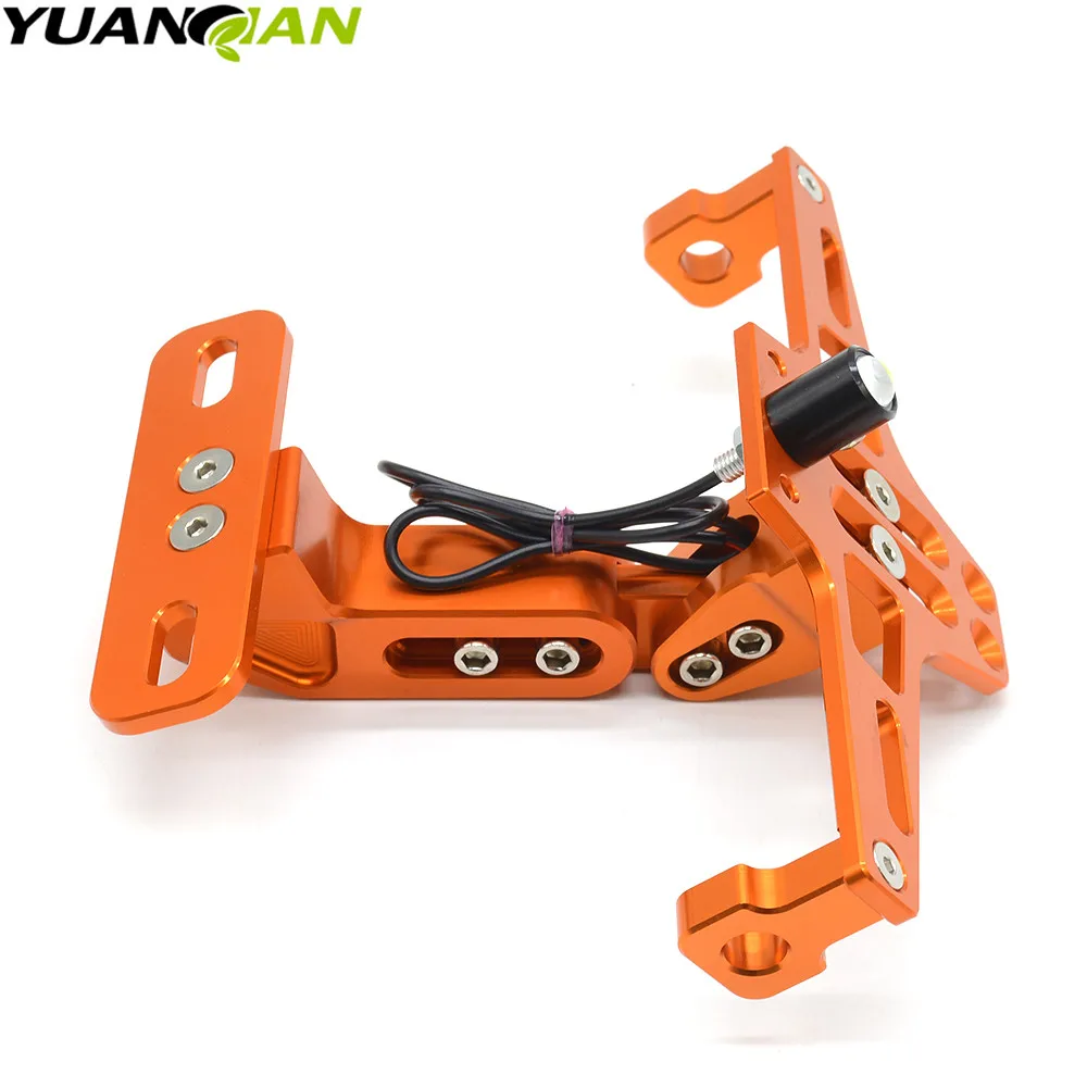 CNC мотоцикл номерной знак кронштейн держатель для ktm duke RC 125 200 390 690 smc 1290 rc honda kawasaki