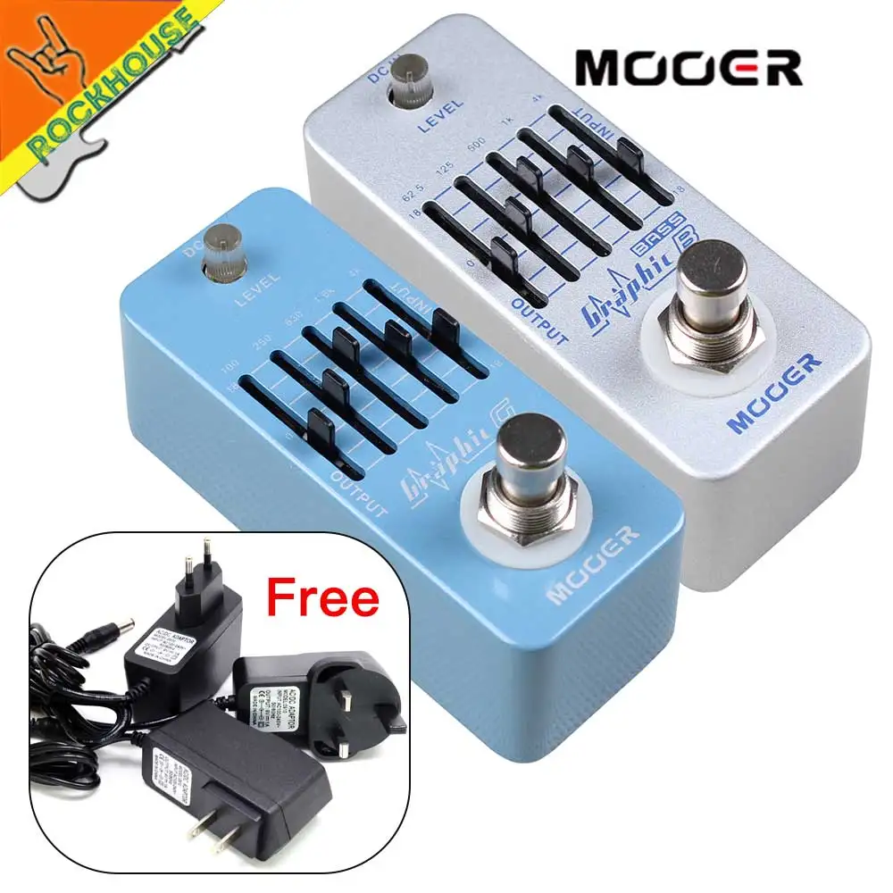 MOOER 5 Bands Guitar EQ Graphic G Guitarra Equalizer Effects Pedal Graphic B Bass EQ Equalizer