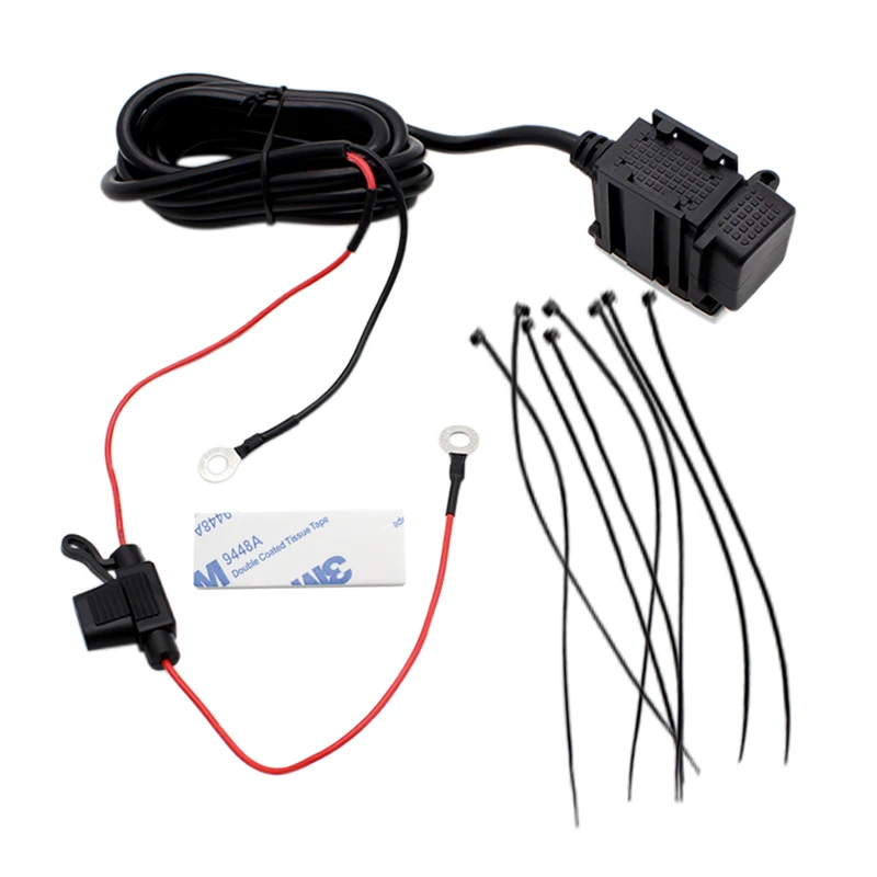 Nuoxintr USB Charger Motorcycle Motocross Dual USB Socket 12V Usb Charger Waterproof Phone Power Adapter Motorcycle Accessories