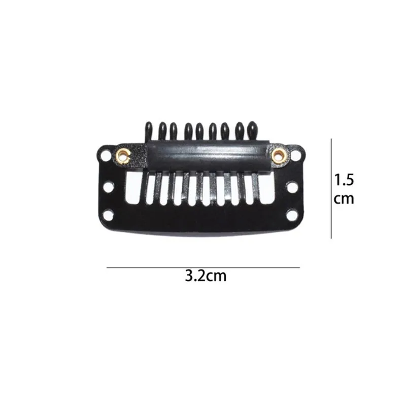 50 шт. черные бежевые коричневые волосы защелкивающиеся зажимы для наращивания U форма переплетения парик накладка из искусственных волос 9 зажимы для зубов Инструменты для укладки