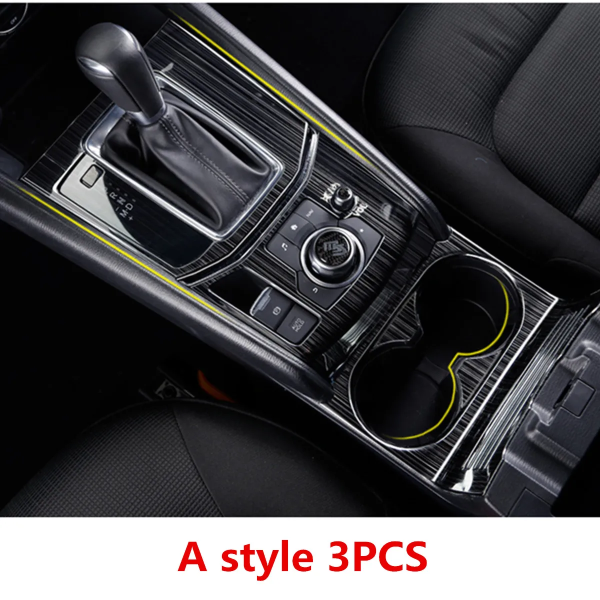 

For Mazda CX-5 CX5 2017 2018 KF LHD Car Gear Shift Box Panel Cover Sticker Trim Strips Garnish Decoration Protection Car Styling