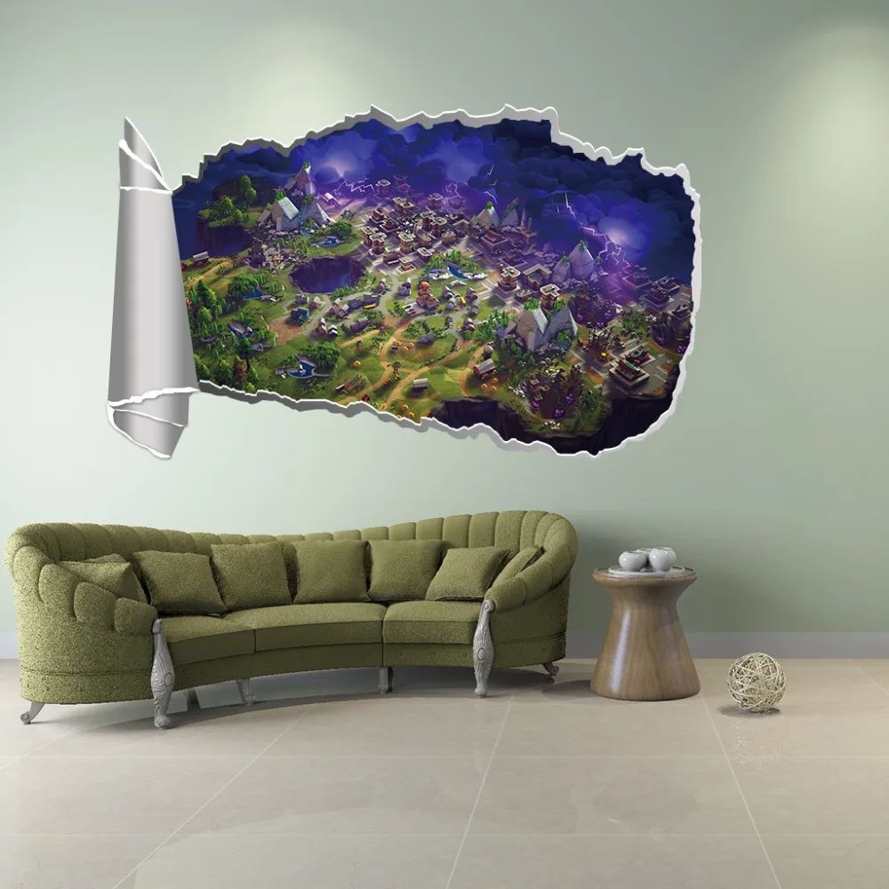 

2019 3D sticker new fortress night for children's room sticker wall stickers wall decoration room decoration accessories stick