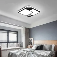 Квадратная/прямоугольная современная люстра освещение белая рамка блеск Светодиодная лампа для гостиной спальни светодиодная люстра освещение потолок